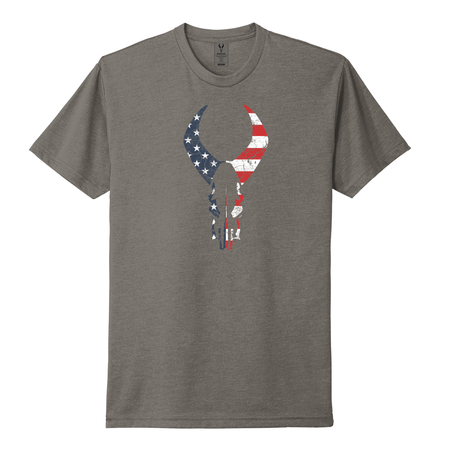 Flag Skull Tee - Everyday Apparel | Badlands Gear