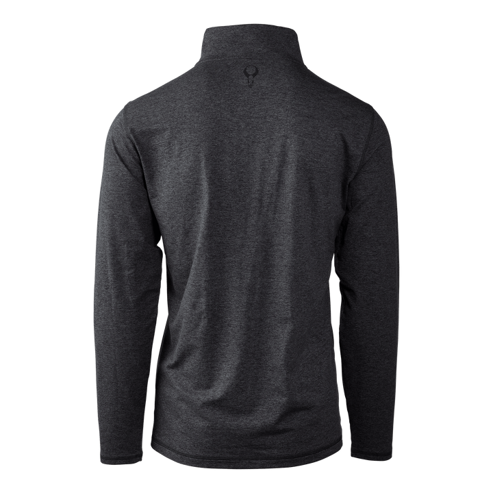 Dark gray Badlands jacket, long sleeves, high collar, skull logo centered on upper back.